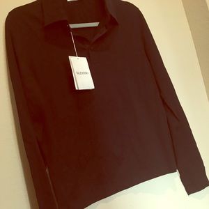 VALENTINO LONG SLEEVE POLO STYLE COTTON SHIRT NWT